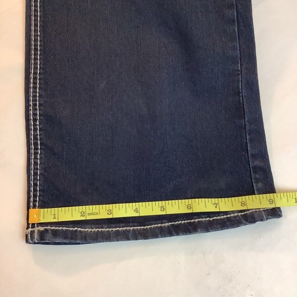 Rockin Denim Jeans Bootcut Womens Size 12 High-Rise Blue Denim Five Pocket Pant - Picture 6 of 10
